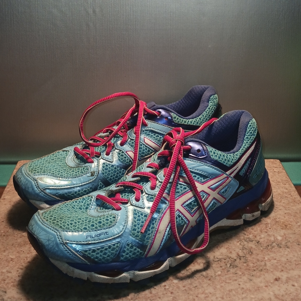 Women's Size 9 ASICS Blue Pink Shoes